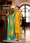 Meghan Vol 3 By Rangoon Jacquard Online Kurti With Bottom Dupatta Wholesale